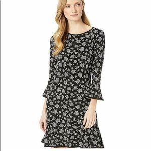 Michael Michael Kors Womens Wildflower Print Flounce Dress